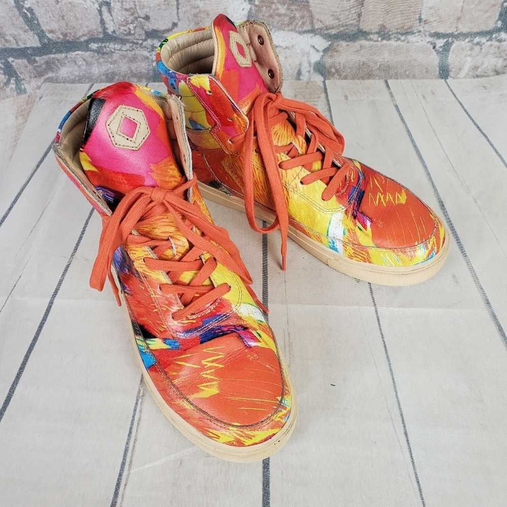 Leather Hi Top Sneakers Sparacino Cambie Hi The  Long Winter Size 6USM/7.5USW - Picture 4 of 16